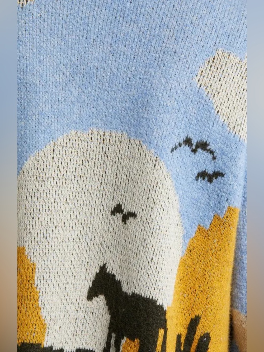 Taelynn Western Horse Cardigan Sweater Large - Picture 5 of 13